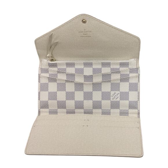 Louis Vuitton Damier Azur Portefeuille Josephine Trifold Long Wallet with Pouch - Picture 5 of 6